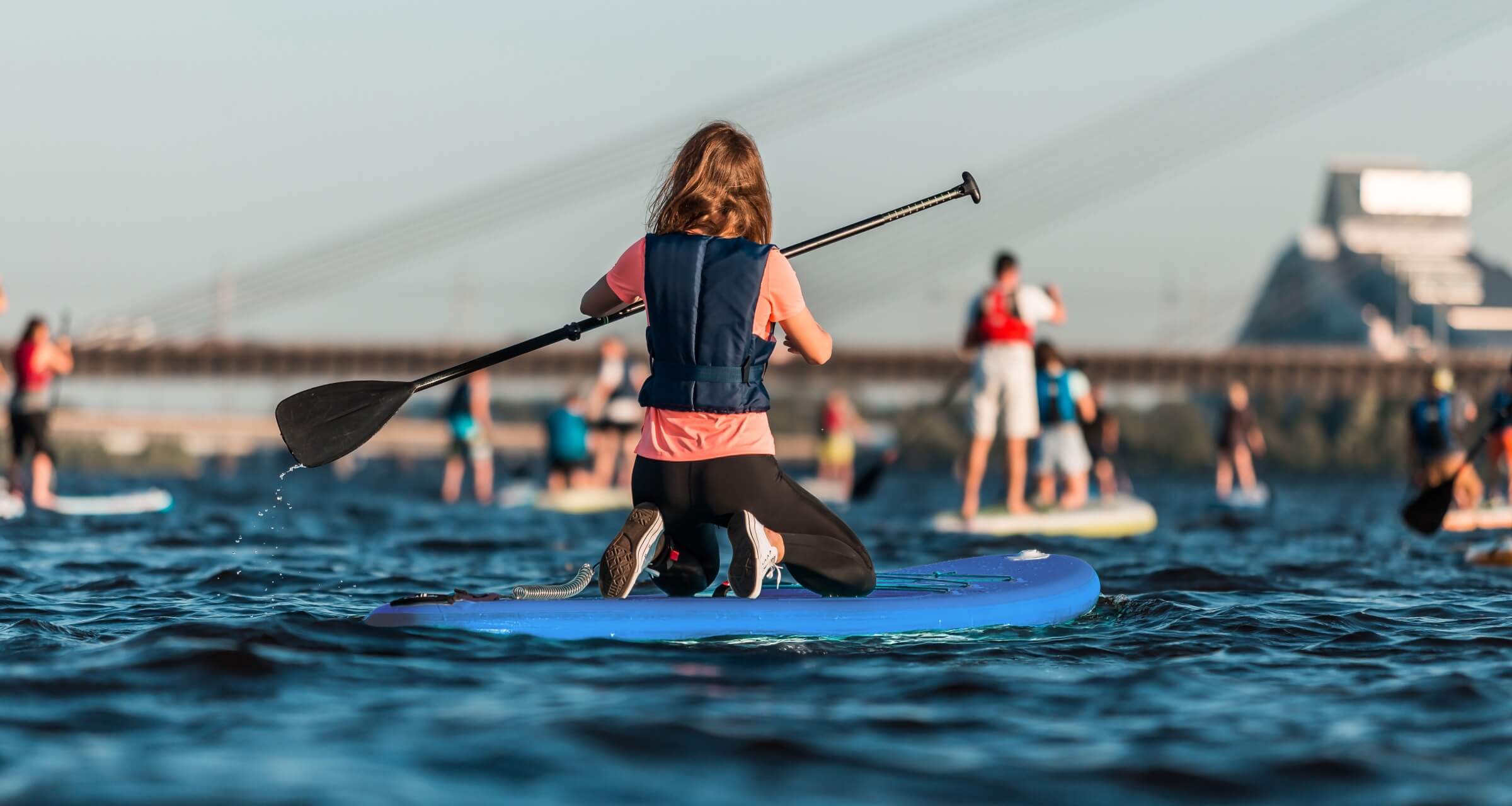 Homesally Gilet De Sauvetage Paddle Board – Réglable XXL – Kayak, Surf, Sports Nautiques – Flottabilité Élevée EPE