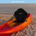 Asiento Paddle Surf y Kayak con 4 Correas Ajustables Negro