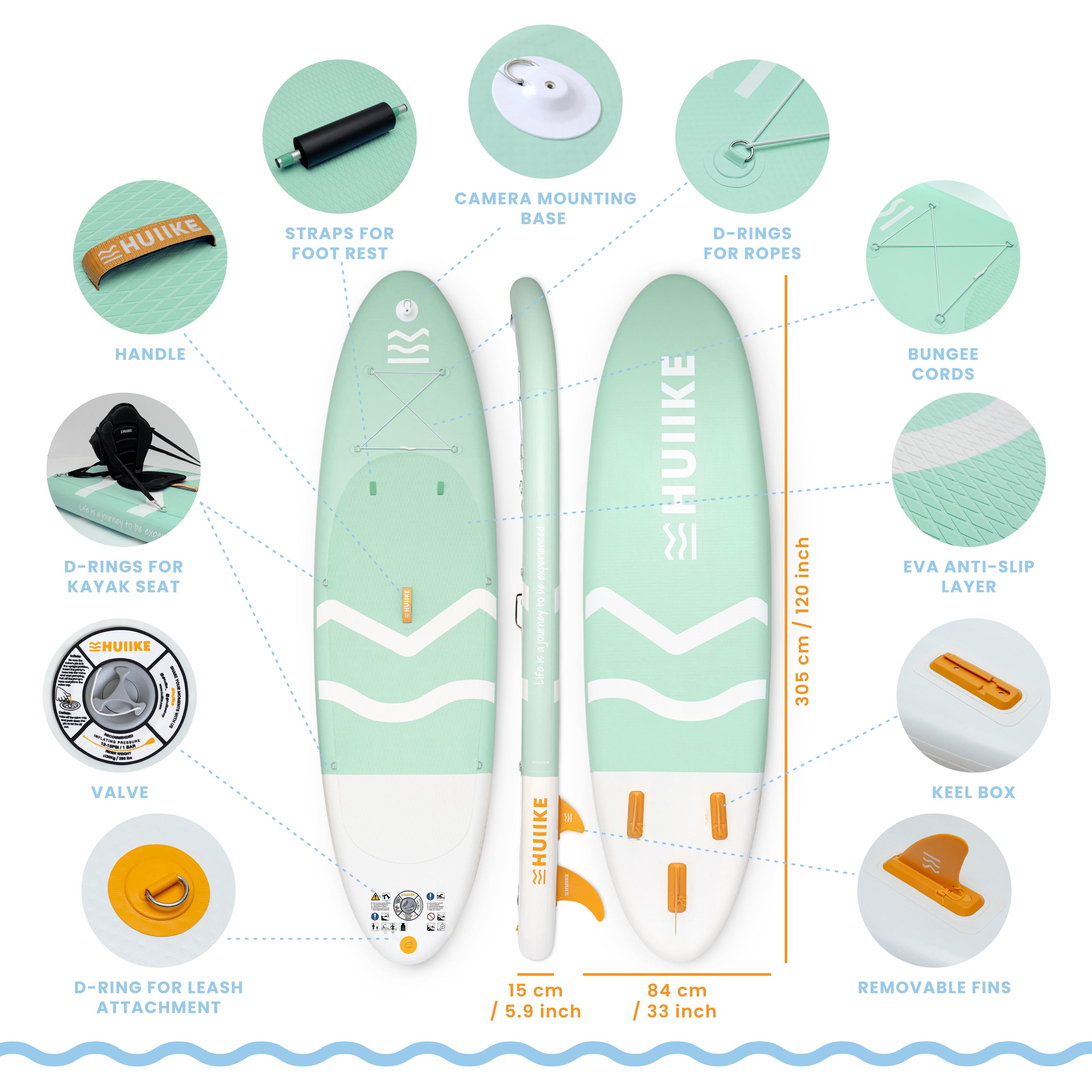 Marine Enjoyer – Tabla de Paddle Surf con accesorios Premium