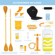 Yellow Enjoyer – Tabla de Paddle Surf con accesorios Premium