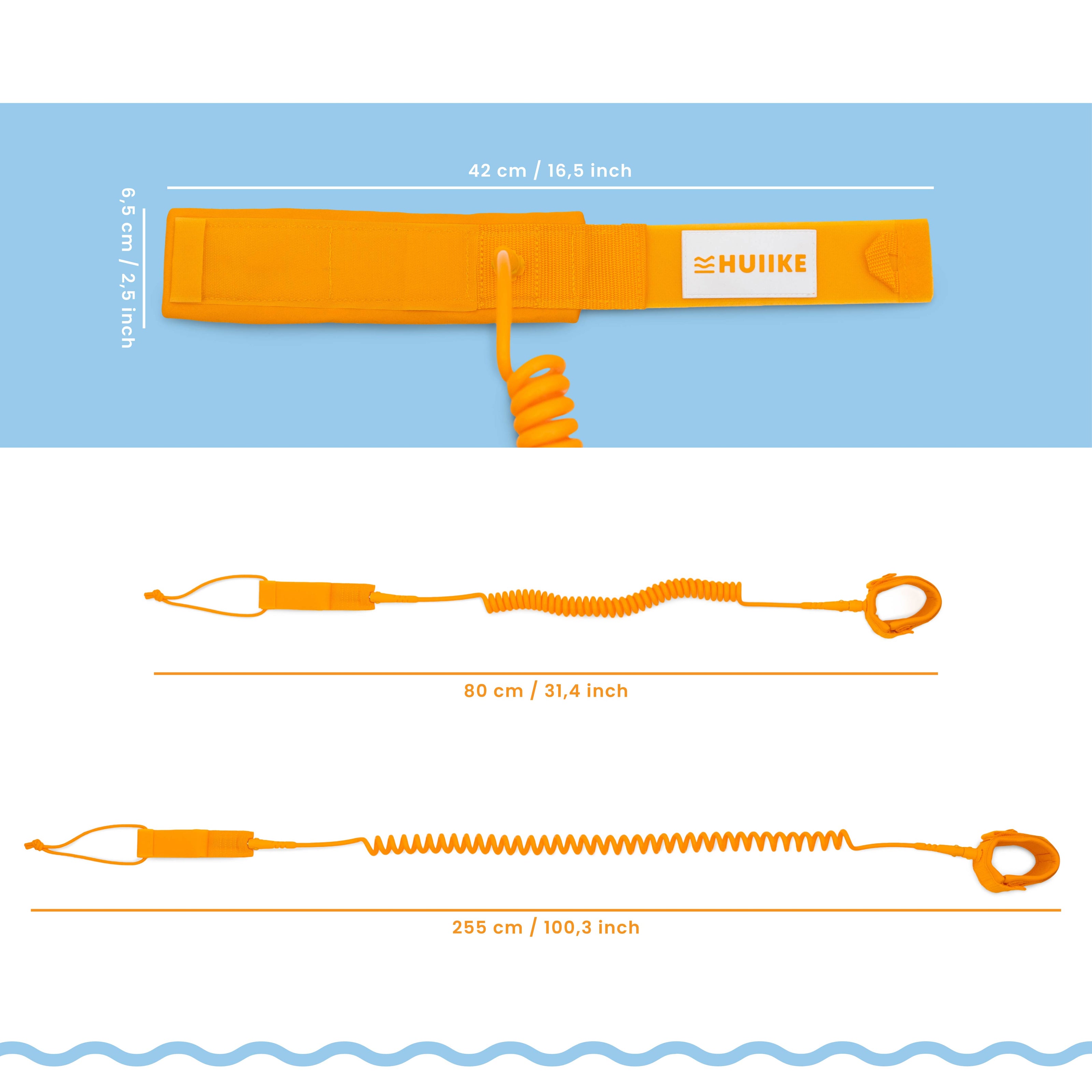 Spiral Justerbar Paddle Surf Leash - Standard Surf Invention