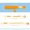 Spiral Justerbar Paddle Surf Leash - Standard Surf Invention