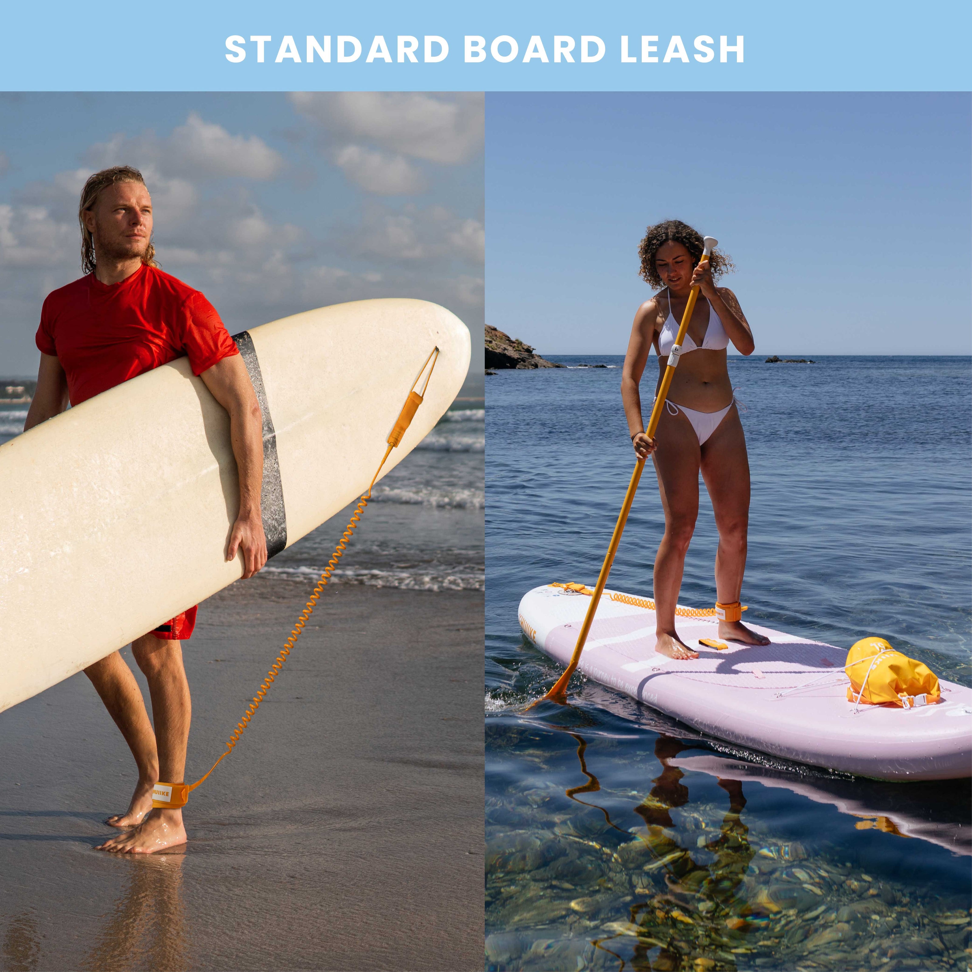 Spiral Justerbar Paddle Surf Leash - Standard Surf Invention