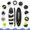 Jet Black Beach – Tabla de Paddle Surf con accesorios Premium