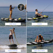 Jet Black Beach – Tabla de Paddle Surf con accesorios Premium