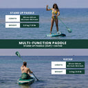 Remo Paddle Surf 2 en 1 de Aluminio para Kayak Tropical