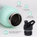 Edelstahl-Wasserflasche 750 ml - Sea Bloom