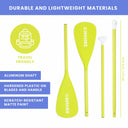 2-in-1 Aluminum Paddle Surf Paddle for Kayak Beach