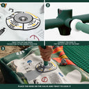 Tropical dubbelwerkende handmatige peddelsurf inflator