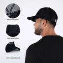 Svart truckerkeps för män och kvinnor – en storlek