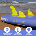 Köl Paddle Surf Pack med 3 avtagbara Beach