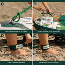 Justerbar spiralformad leash för paddleboard – Invento Surf Estandar Tropical