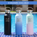 Vattenflaska i rostfritt stål 750 ml – Blue Ocean