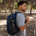 Vattenflaska i rostfritt stål 750 ml – helt svart