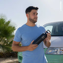 Vattenflaska i rostfritt stål 750 ml – helt svart